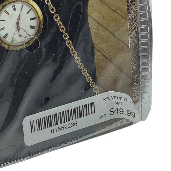 Steampunk Vest Costume With Attached Sleeves Adult L/XL Spirit Halloween NWT NEW - Picture 4 of 6